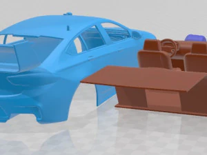 Holden Commodore ZB Supercars V8 2017 Printable Car 3D Print Model