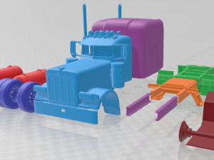 Peterbilt 379 Tractor Truck 1987 Printable 3Dプリントモデル