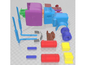 Peterbilt 379 Tractor Truck 1987 Printable 3D Принт Модель
