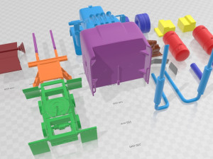 Peterbilt 379 Tractor Truck 1987 Printable 3D Принт Модель