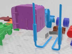 Peterbilt 379 Tractor Truck 1987 Printable 3D Print Model