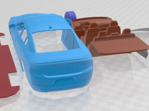 Dodge Charger 2015 Printable Car 3D प्रिंट मॉडल