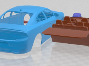 Dodge Charger 2015 Printable Car 3D प्रिंट मॉडल