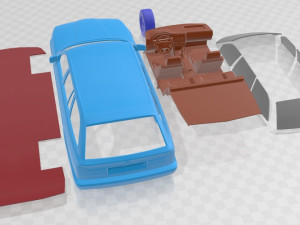 5 Series E34 Touring 1991 Printable Car 3D Принт Модель