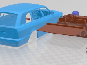 5 Series E34 Touring 1991 Printable Car 3D Принт Модель
