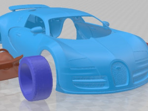 Bugatti Veyron Super Sport 2012 Printable Car 3D 打印模型