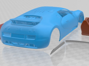 Bugatti Veyron Super Sport 2012 Printable Car 3D 打印模型