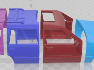 Volvo 745 kombi US 1985 Printable Body Car 3D-Druckmodell