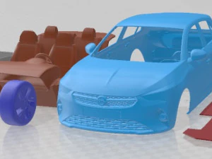 Auto stampabile Opel Corsa E 2020 Modello di stampa 3D