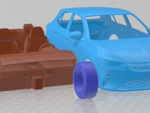 Opel Corsa E 2020 Printable Car 3D प्रिंट मॉडल