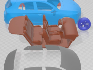 Opel Corsa E 2020 Printable Car 3D प्रिंट मॉडल