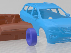 Nissan Pathfinder 2019 Printable Car 3D-printmodel