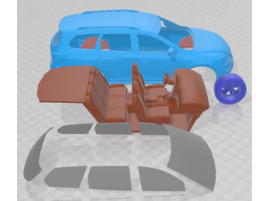 Nissan Pathfinder 2019 Printable Car 3D Print Model
