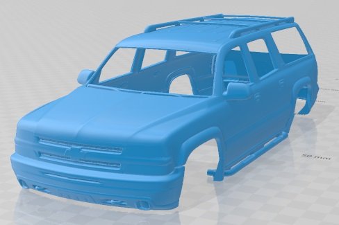 Chevrolet Suburban T 2005 Printable Body Car Modèles 3D en vedette .c4d .max .obj .3ds .fbx .stl .blend 