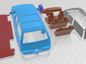 Chevrolet Suburban T 2005 Printable Car 3D Print Model