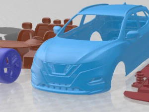 Nissan Qashqai 2018 Printable Car 3D Print Model