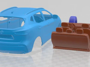 Coche Imprimible Nissan Qashqai 2018 Modelo de impresión 3D