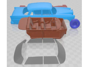 Mercedes Benz 300SE W112 1963 Printable Car 3D Print Model