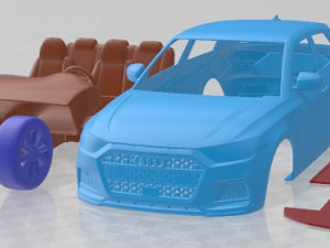 Audi A1 2019 Printable Car 3Dプリントモデル