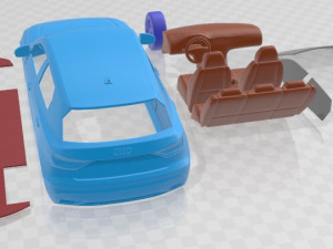 Audi A1 2019 Printable Car Modello di stampa 3D