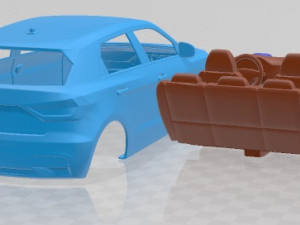 Audi A1 2019 Printable Car Modello di stampa 3D