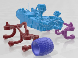 Curiosity Rover Mars 2014 Printable 3D Print Model