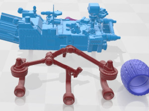 Curiosity Rover Mars 2014 Printable 3D Print Model