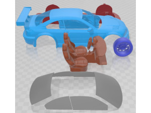 M3 GTR Black Edition Printable Car Modelo de Impressão 3D