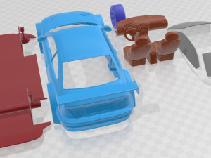 M3 GTR Black Edition Printable Car Modelo de Impressão 3D
