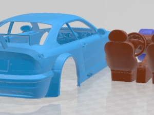 M3 GTR Black Edition Printable Car Modelo de Impressão 3D