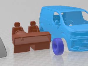 Vauxhall Vivaro Van L1 2024 Printable Modelo de Impressão 3D