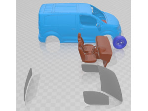 Vauxhall Vivaro Van L1 2024 Printable Modelo de Impressão 3D