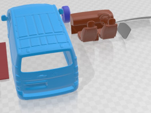 Vauxhall Vivaro Van L1 2024 Printable Modelo de Impressão 3D