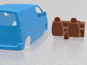 Vauxhall Vivaro Van L1 2024 Printable Modelo de Impressão 3D