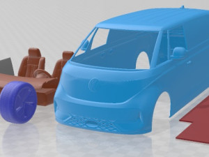 Volkswagen ID Buzz Cargo LWB GTX 2024 Printable Van 3D Print Model