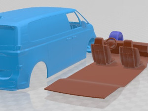 Volkswagen ID Buzz Cargo LWB GTX 2024 Printable Van 3D Принт Модель