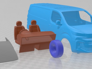 Peugeot Expert Van L3 2024 Printable Modello di stampa 3D