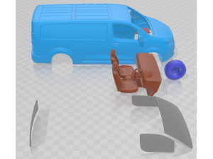 Peugeot Expert Van L3 2024 Printable Modello di stampa 3D