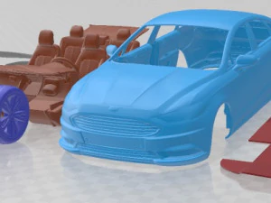 Coche imprimible Fusion Titanium 2017 Modelo de impresión 3D