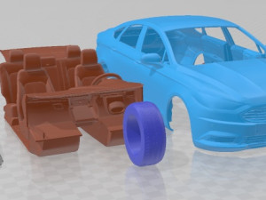 Fusion Titanium 2017 Printable Car 3D Принт Модель