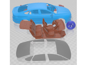 Fusion Titanium 2017 Printable Car 3D Принт Модель