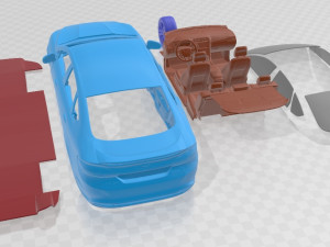 Fusion Titanium 2017 Printable Car 3D Принт Модель