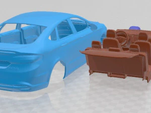 Fusion Titanium 2017 Printable Car 3D Print Model