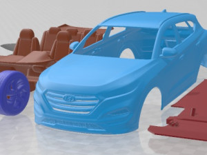 Hyundai Tucson 2017 Printable Car Modelo de impresión 3D