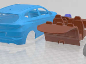 Hyundai Tucson 2017 Printable Car 3D 프린트 모델