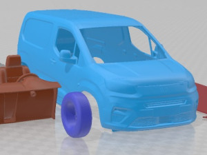 Fiat E Doblo SWB Van 2024 Printable Van 3D Принт Модель