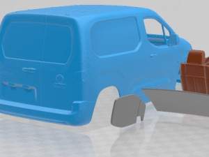 Fiat E Doblo SWB Van 2024 Printable Van 3D Принт Модель