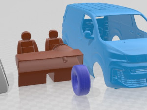 Peugeot Expert Van L1 2024 Printable Modello di stampa 3D