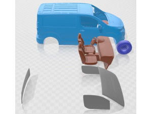 Peugeot Expert Van L1 2024 Printable Modello di stampa 3D