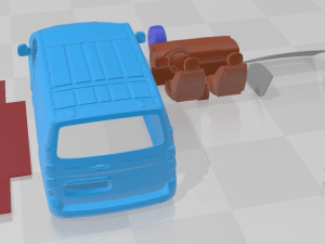 Peugeot Expert Van L1 2024 Printable Modello di stampa 3D